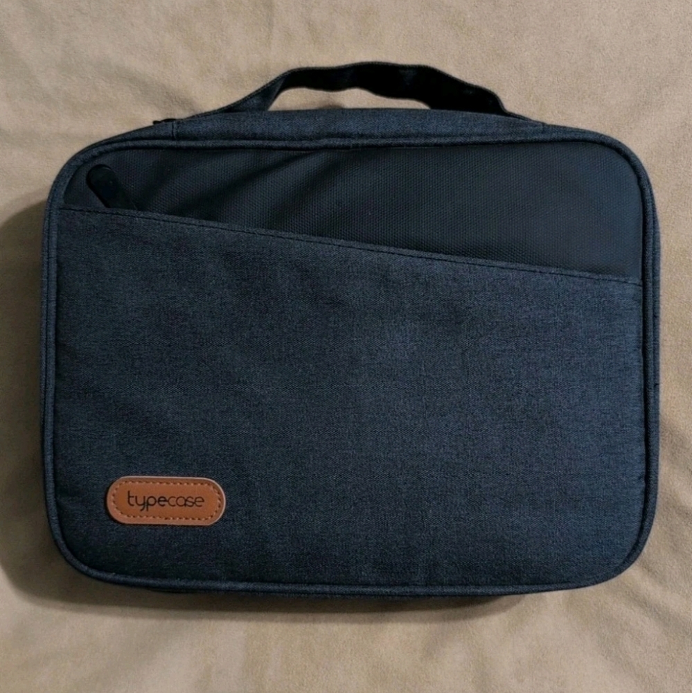 Bible Carrying Book Case Black and Gray Bag Scout Book Cover Handle